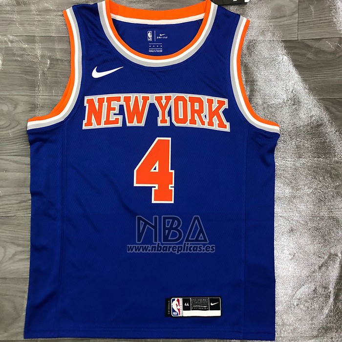 Camiseta New York Knicks Derrick Rose NO 4 Icon Azul
